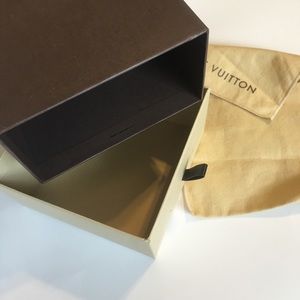 Louis Vuitton Accessories - Louis Vuitton Empty Box & Dust Bag 5 3/8"x5 1/2x 3 Louis Vuitton Accessories - Louis Vuitton Empty Box & Dust Bag 5 3/8"x5 1/2x 3